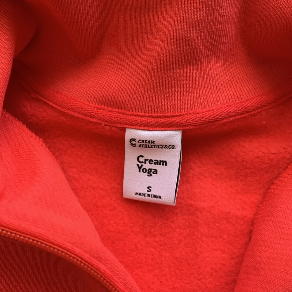 Vibrant Red Half-Zip Sweatshirt - Picture 8 of 11